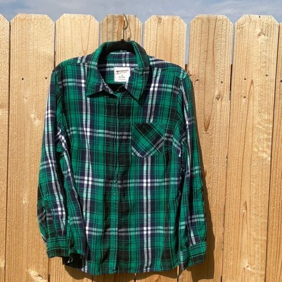 Take 50% OFF- Arizona Jean Plus Plaid Shirt, Size-1X - Picture 1 of 7